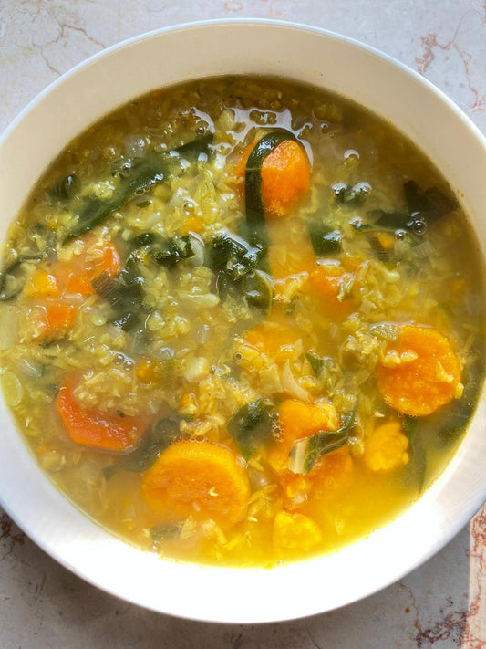 شوربة عدس بنكهة آسيوية