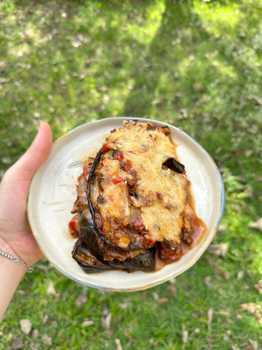 لازانيا من خضار بس بدون قمح وجلوتين