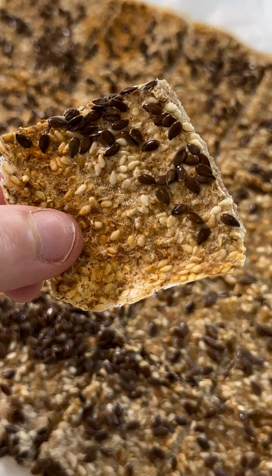 كريكرز صحية وسهلة مالحه