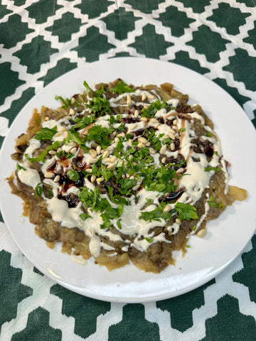 متبل باذنجان بيتي مشوي