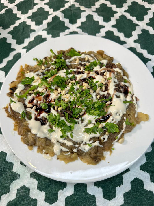 متبل باذنجان بيتي مشوي