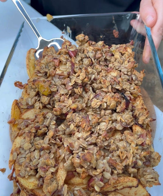 تفاح وشوفان صحي