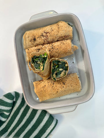 رولات السبانخ