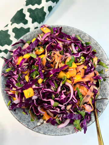 سلطة ملفوف لذيذه وسهلة