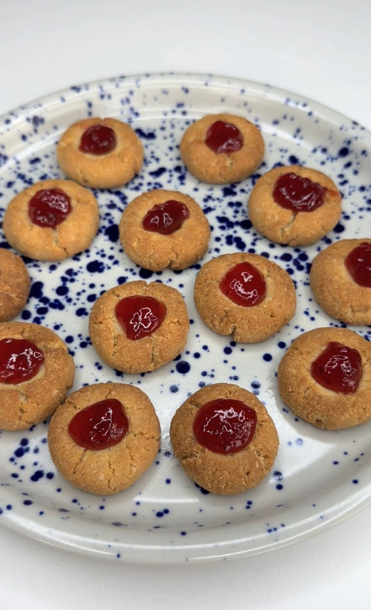 كعك بدون جلوتين وزبده بيشهي 🍓