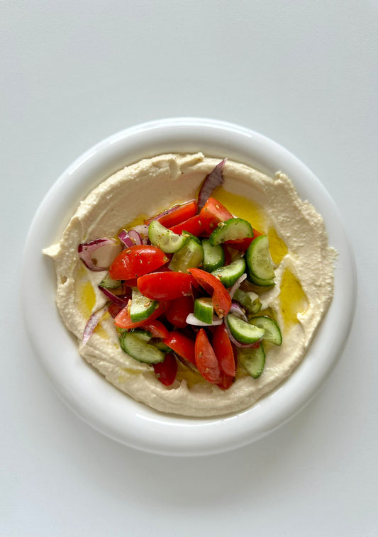 سلطة مع حمص 🥗