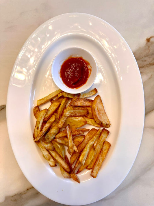 بطاطا زييّ المقلية بس مشوية بالقلايه الهوائية