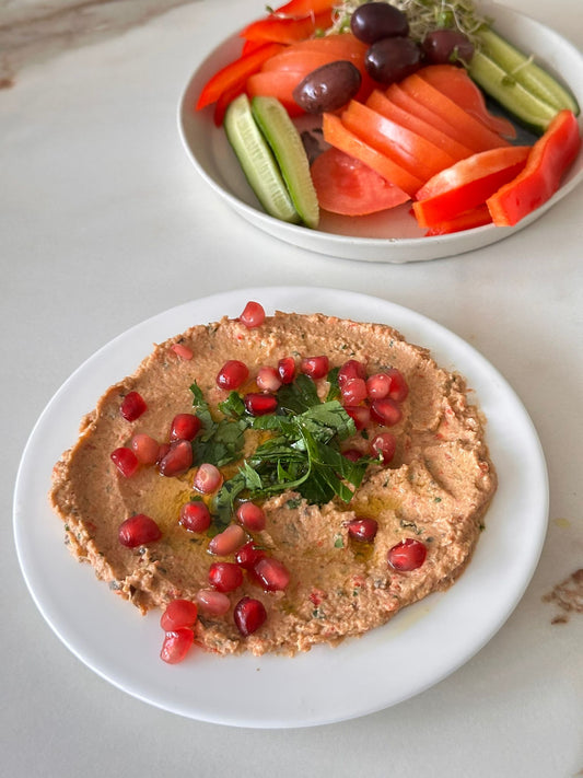 متبل باذنجان رهيب مع بروتين