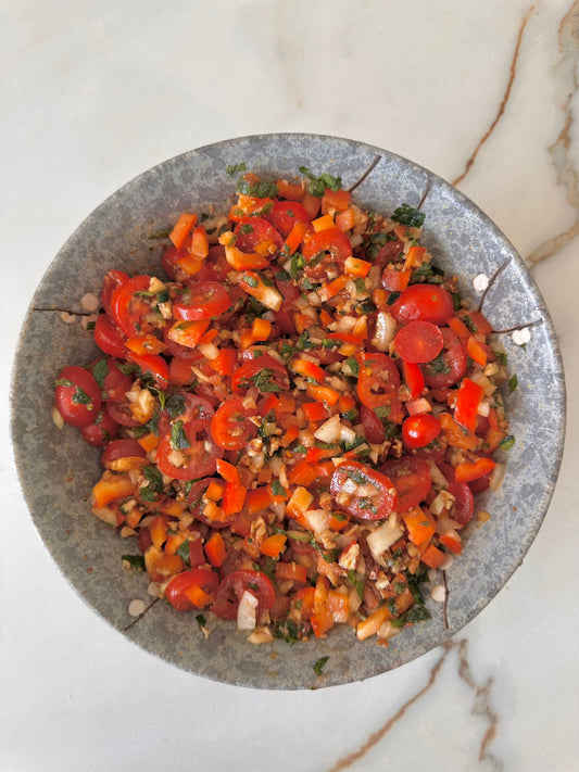 سلطة رهيبة كلها الوان وفوائد