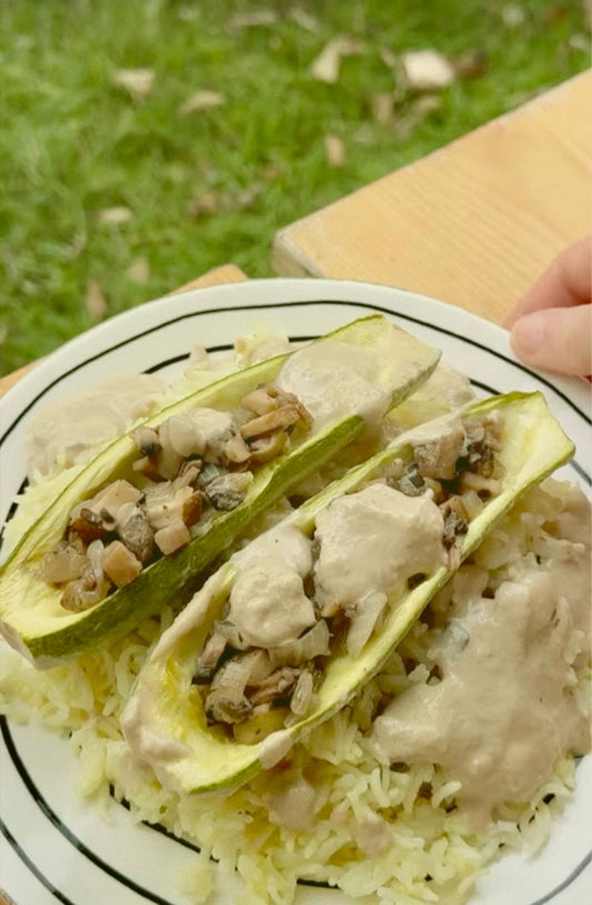 قوالب كوسا وفطر نباتي