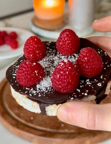 كعكة ارز صحية تحلاية سهلة ولذيذة 🍓🍫